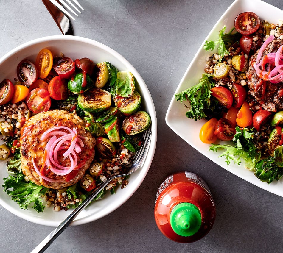 Brussels and Burger Power Bowl